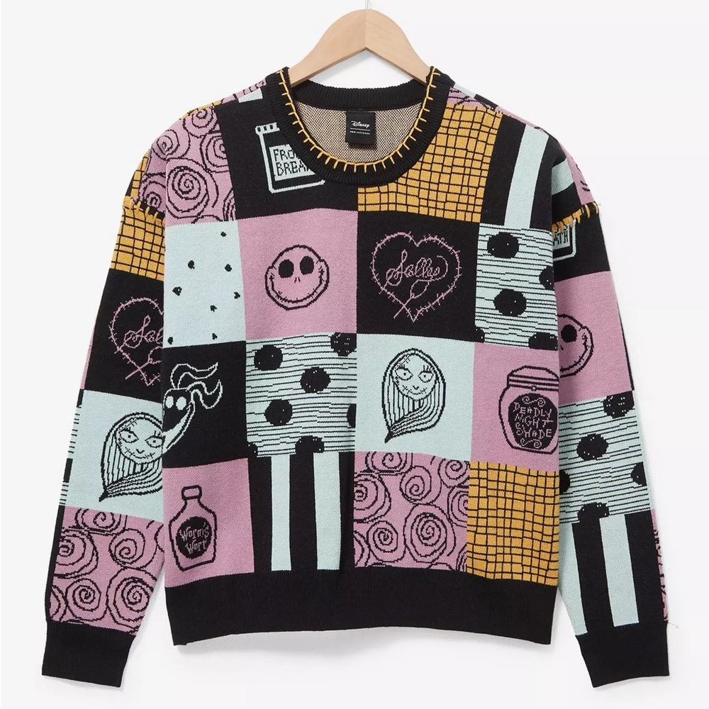 Disney The Nightmare Before Christmas Sally Patchwork Sweater BoxLunch Exclusive